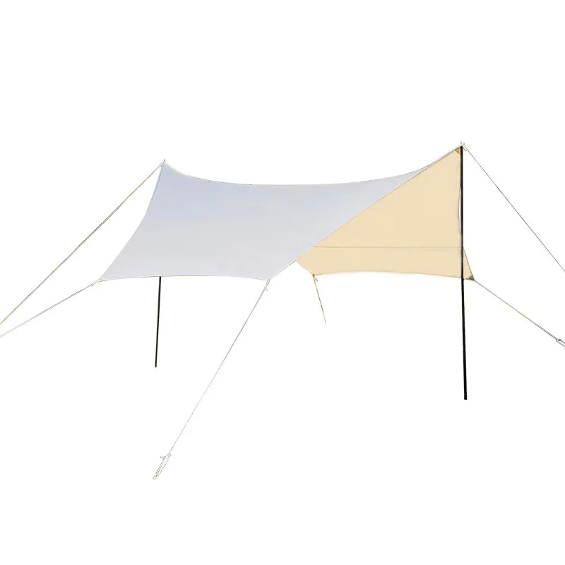 

Muxi Hexagonal Canopy Waterproof Outdoor Luxury Sunshade for Multi-Person Camping Picnic & Dinner Rain- Sunproof Leisure Tent