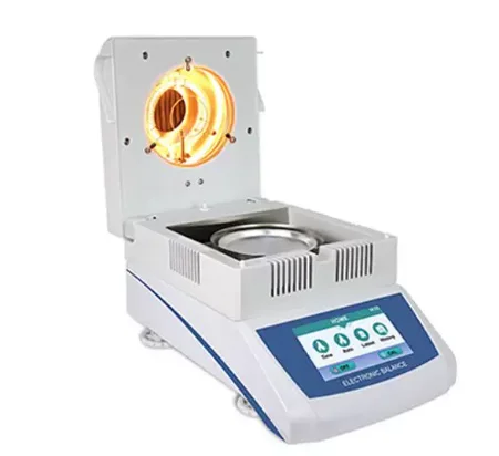 High-efficiency halogen lamp, 100g balanced capacity laboratory halogen moisture analyzer