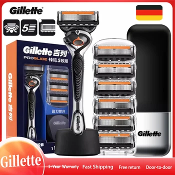 Gillette rasoir hommes Fusion 5 ProGlide rasoir Flexball Tech 5 couches lames Ultra minces progressives rasoir pour hommes