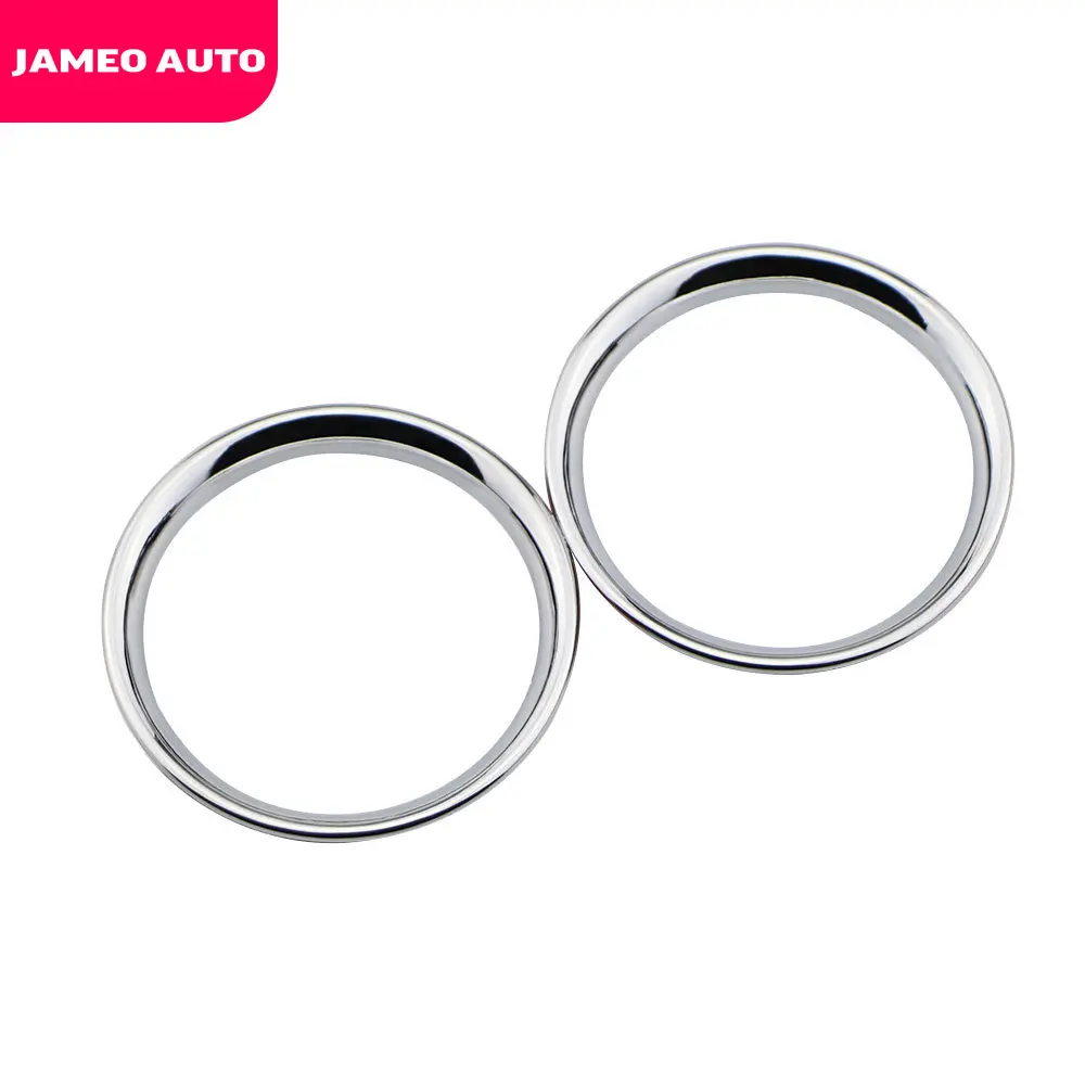 2Pcs Accessories for Nissan Micra March K13 2011 - 2017 ABS Chrome A/C Air Vent Ring Cover Trim Stickers Car Styling