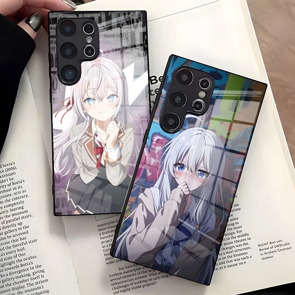 Kawaii Anime Mädchen Alya Handyhülle für Samsung S26 Ultra S25 Edge Ultra S23 S22 S21 S20 Ultra Plus S24 Fe A25 Glasabdeckung