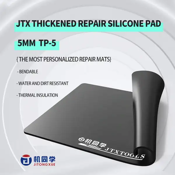 JTX Silicone Soldering Mat ESD Antistatic Heat Insulation Motherboard Electronics Phone Repair Maintenance Working Platform Pad