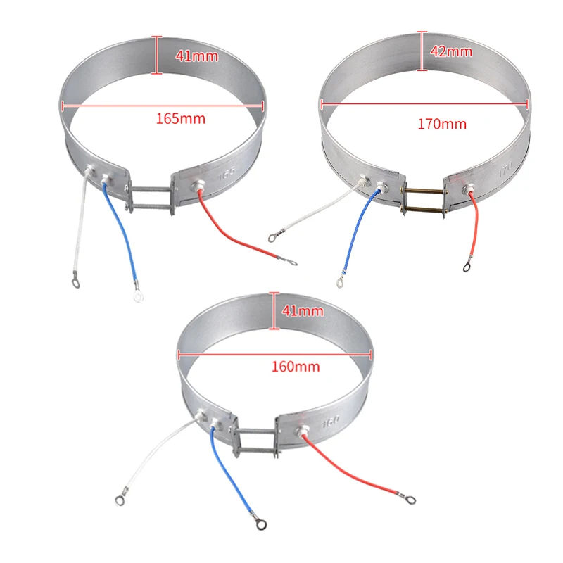 Quick Heating Fine Insulation Performance Household Electric Water Heater Parts 160/165/170mm/220V/900W Thin Band Heater Element