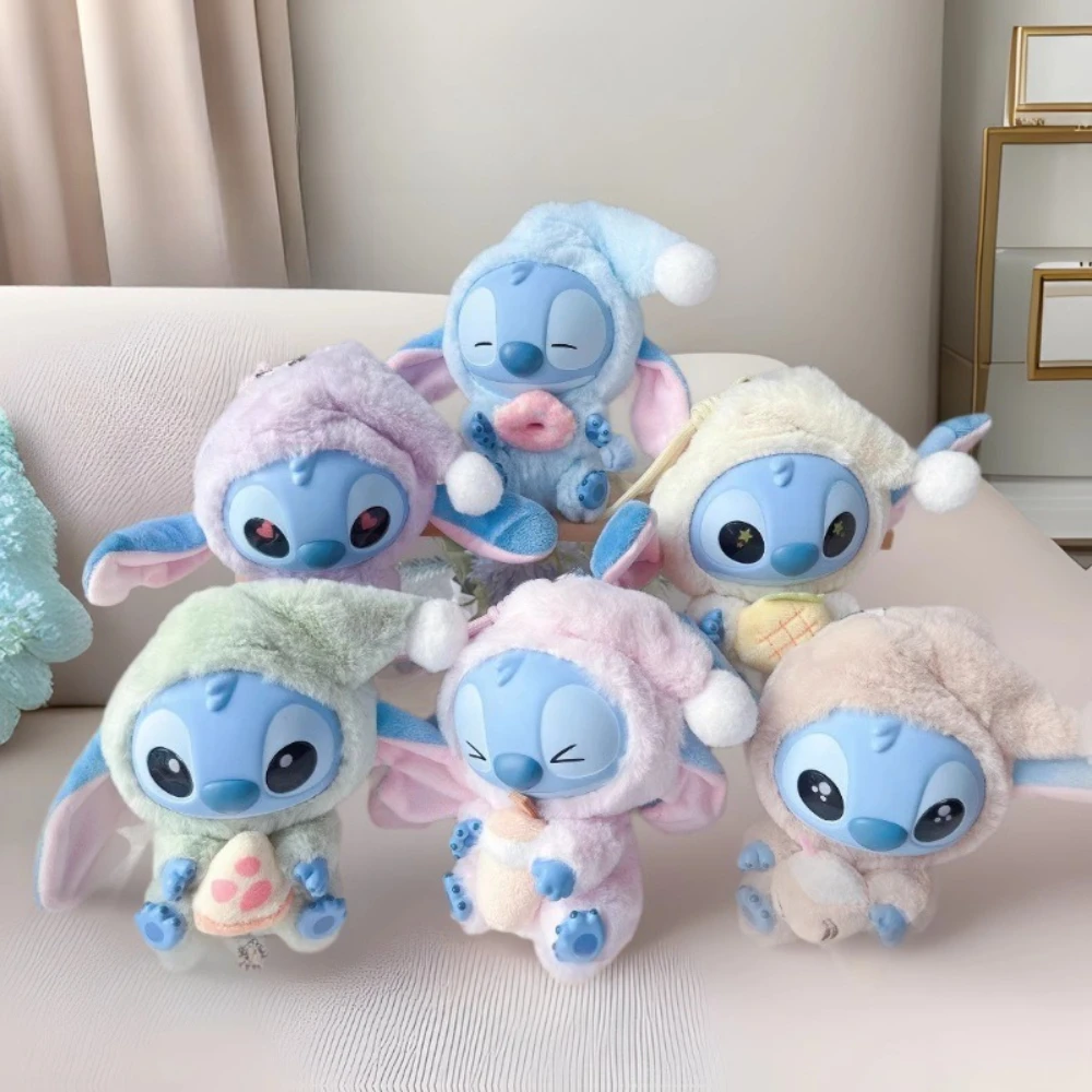 

Stitch Sleepy Snack Loving Series, плюшевая виниловая аниме-фигурка, слепая коробка, милая детская игрушка, сумка, очаровательная коллекционная мягкая игрушка, подарок-сюрприз