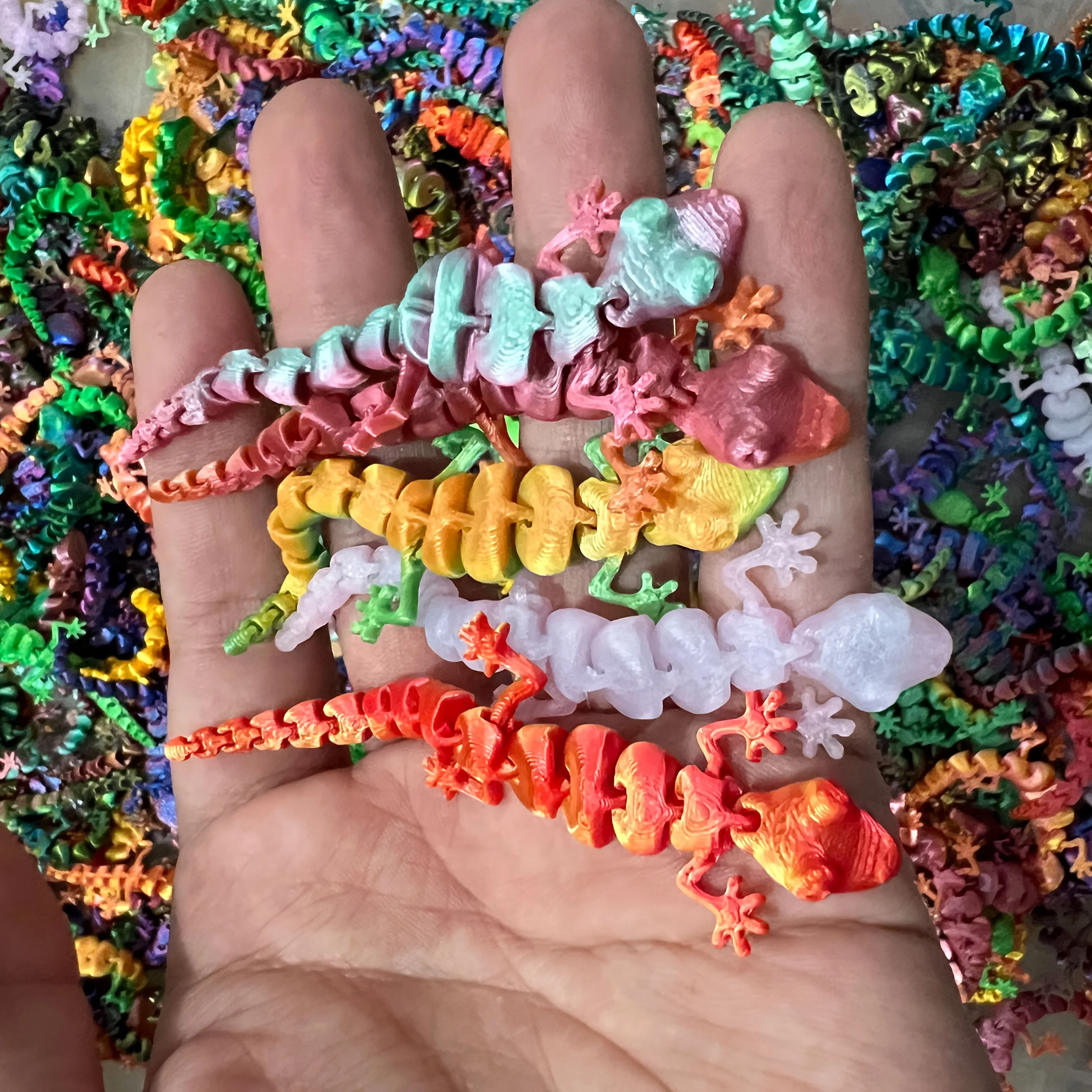 Geckos pequeños impresos en 3D - 3D Printing House reseña y precio