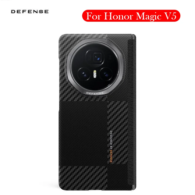 DEFENSE Original Case For Honor Magic V5 Kevlar Wireless Charging