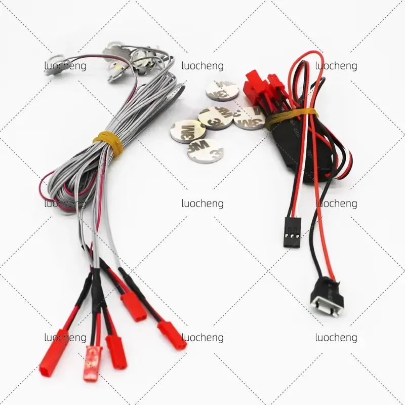 1PCS Explosion-flashing LED Strobe Light JST 2S 3S 4S 5S 6S Battery Supply 5 Lamps RC Night Navigation Light for Model