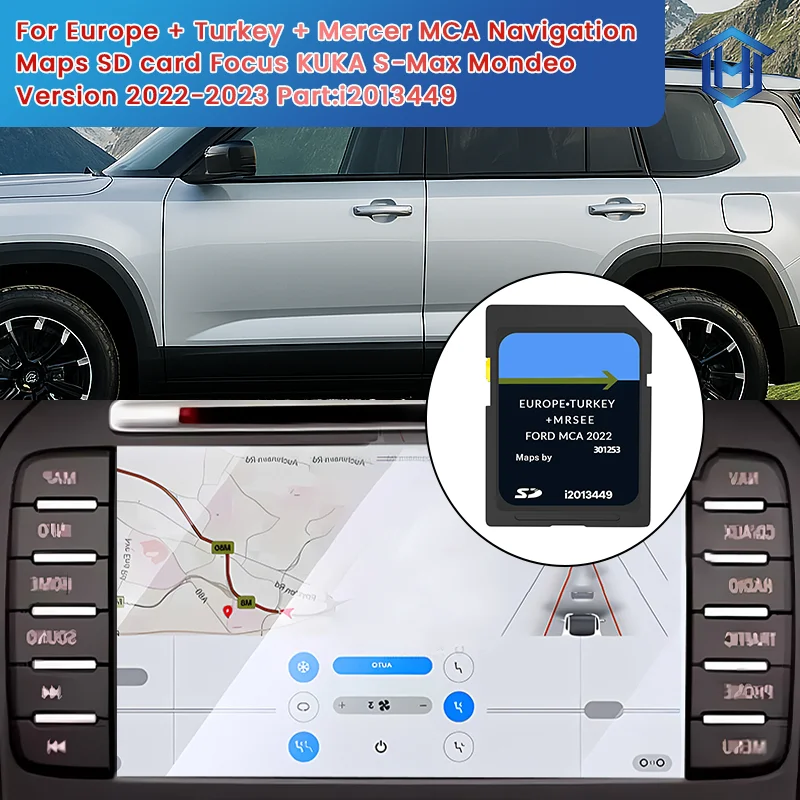 

2022 FOR Ford MCA Navigation SD Card Focus Kuka S-Max Mondeo GPS SD Card Europe Latest Maps