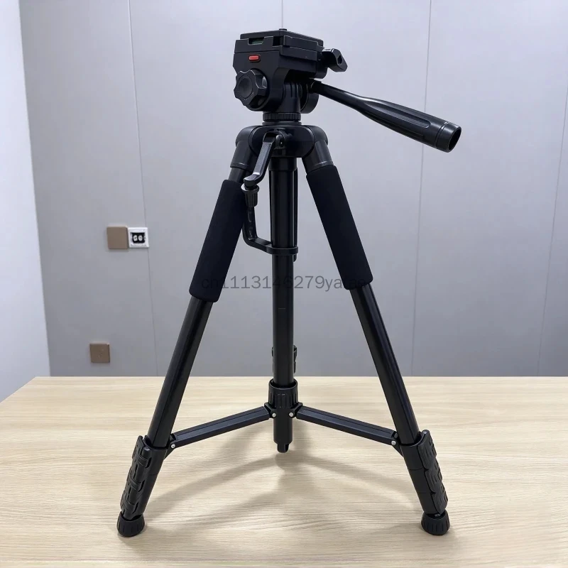 1.8m Tripod with 3 way Pan Tilt Head, Portable Stand for Night Fishing Light, Telescope, Mobile Phone & Camera Video Shooting