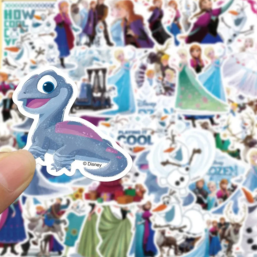 10/30/50pcs Kawaii Disney Frozen Anime Stickers Cute Anna Elsa Cartoon Sticker Phone Notebook Luggage Graffiti Decals Girls Toy