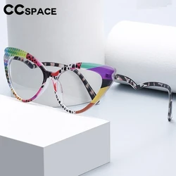Colorful Cat Eye Glasses Women Fashion Rainbow Classic Women Anti Blue Light Eyewear Clear Lens Glasses Frame Optical Frame
