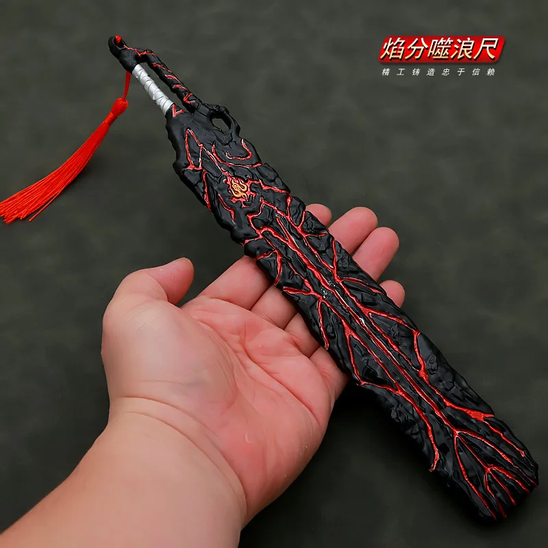 30cm Fights Break Spheres Xiaoyan Xuanchong Ruler Toy Sword Cosplay Metal Weapon Model Anime Peripherals Kids Toys Gift for Boys