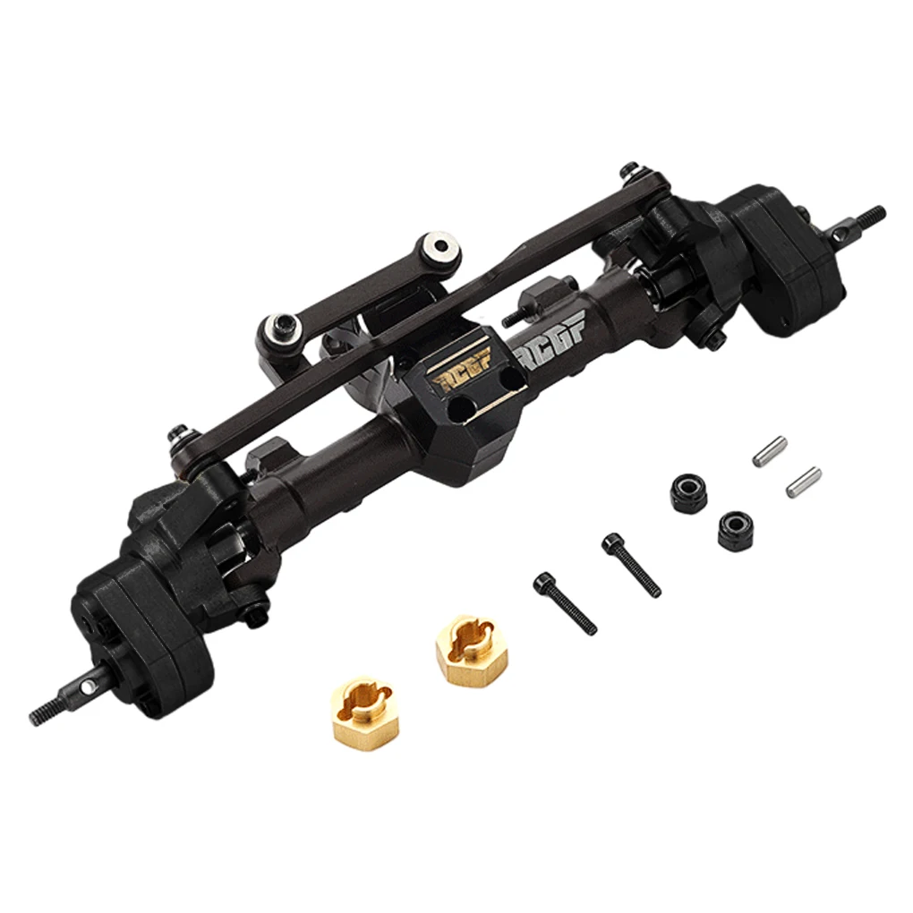 

RC Car CNC Metal Front and Rear Axle for Axial 1/24 SCX24 90081 C10 AXl00002 Remote Control Car Upgraded Part