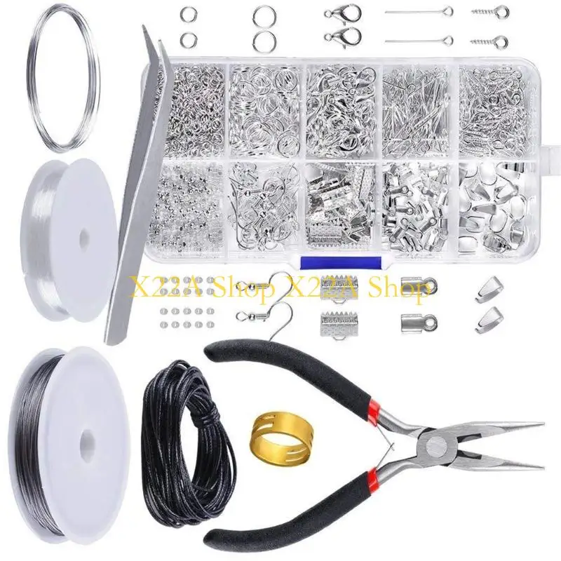 Unique Lobster Clasps Open Jump Rings with Pliers for Necklace Bracelet Making Repair