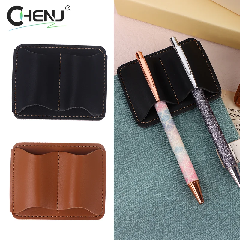 

1pcs Leather Metal Clip Pen Holder Pen Ring Leather Journal 2 Pack Notebook Pencil Clip Metal Clip Accessories