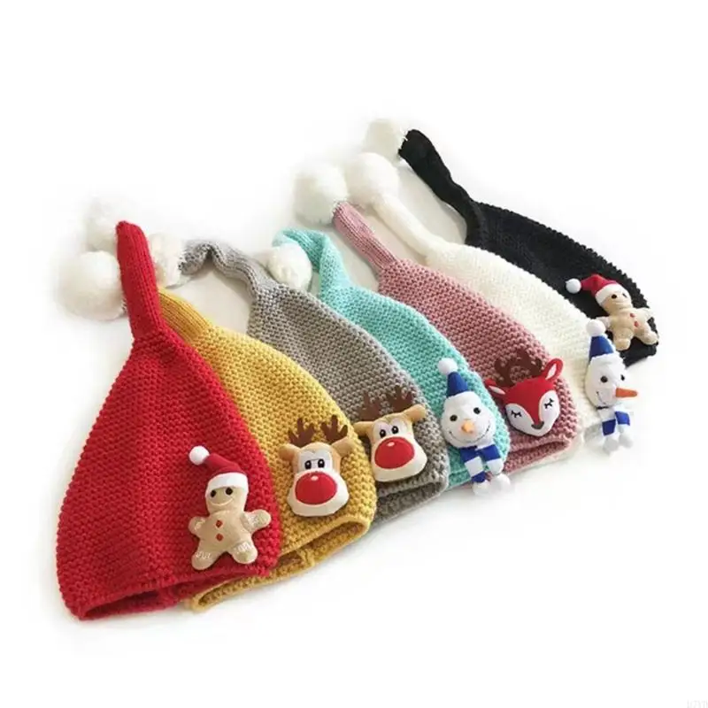 D7yy Migne Christmas Trithed Hat Baby Beons Casc