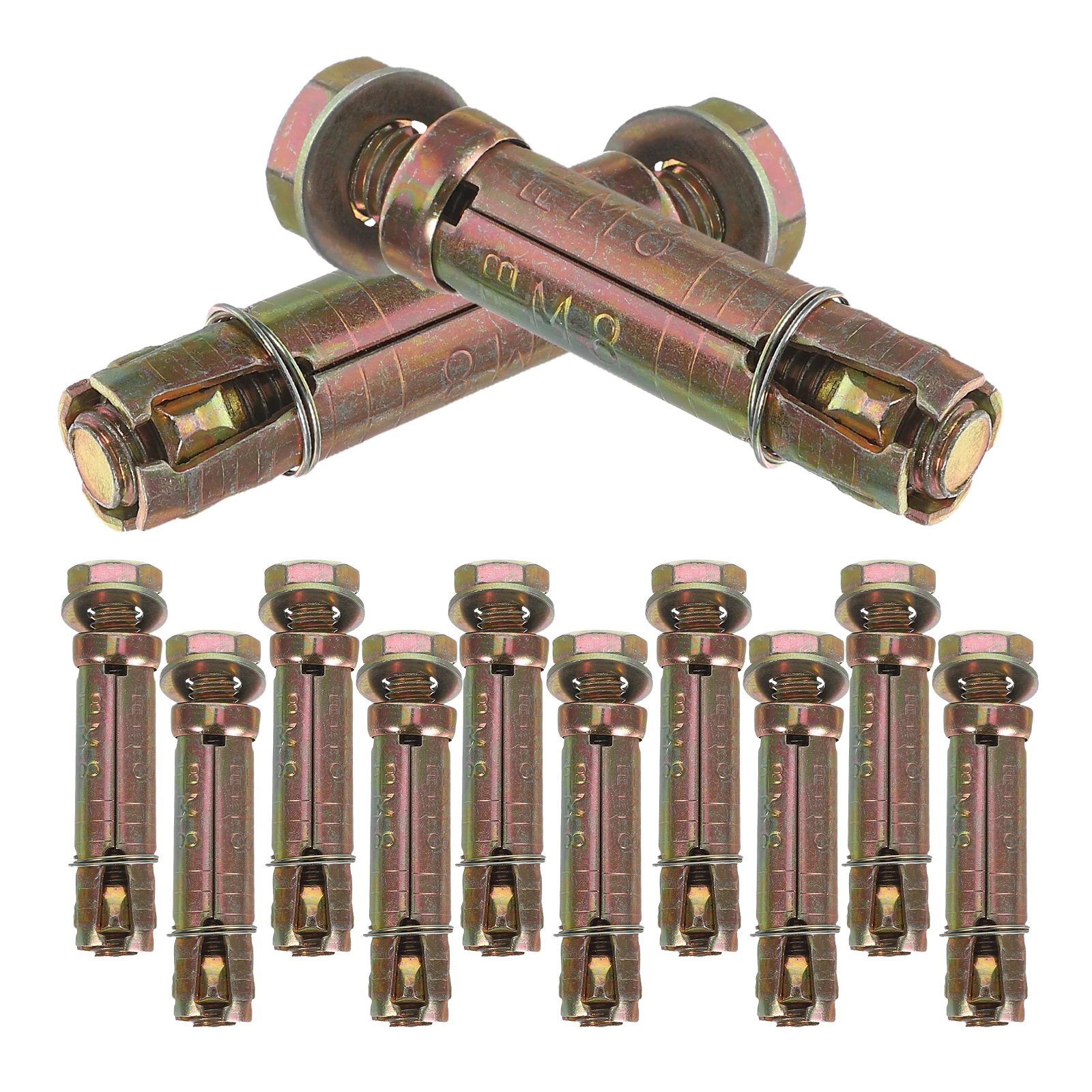 

12 Pcs Expansion Shield Heavy Zinc Plating Q235 Carbon Steel Durable Heavyduty Versatile Installation