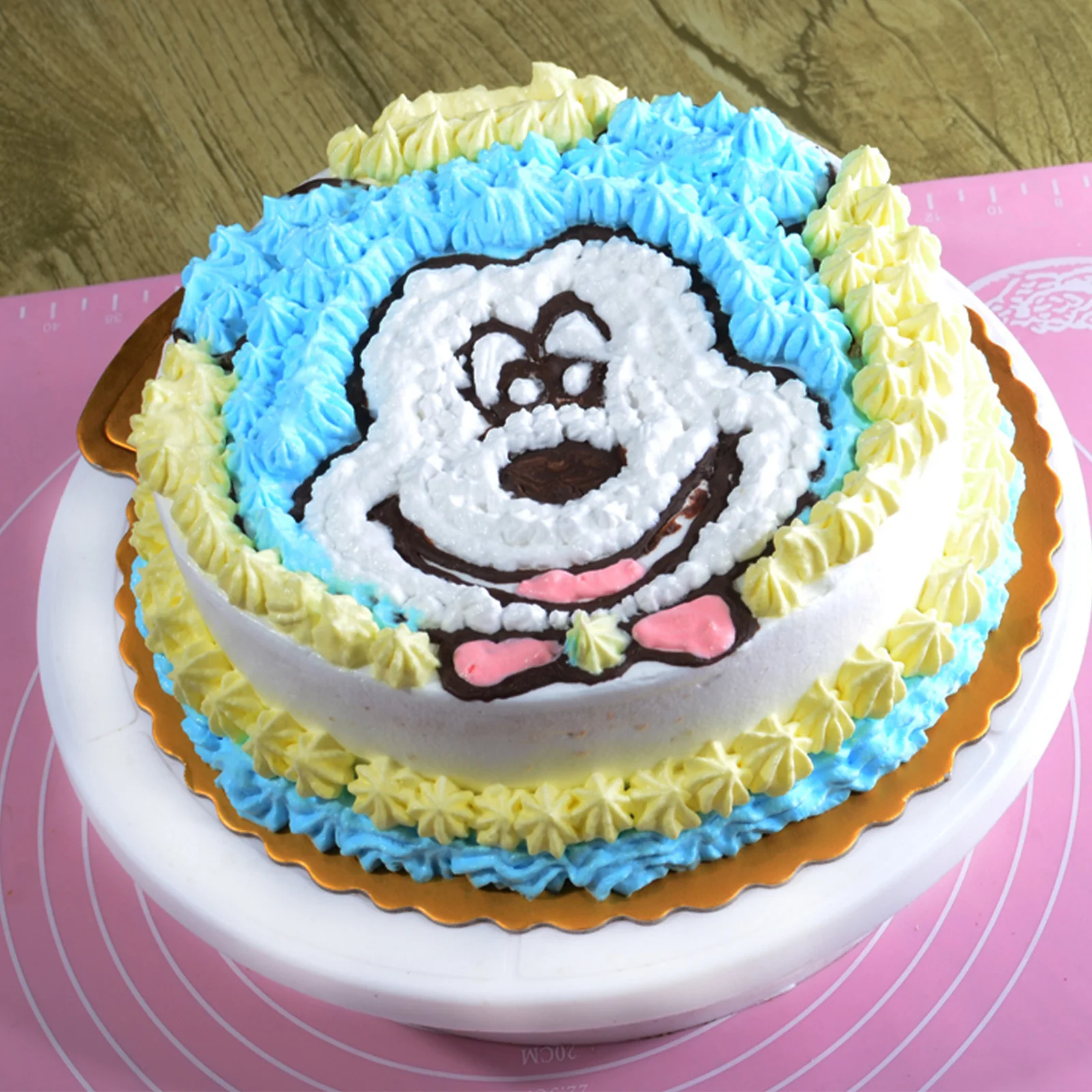 

1pc Turntable Rotating Stand Heavy Duty Non-Slip Base 360° Rotation For Cake Decorating Baking Utensil Cake Baking Accessory