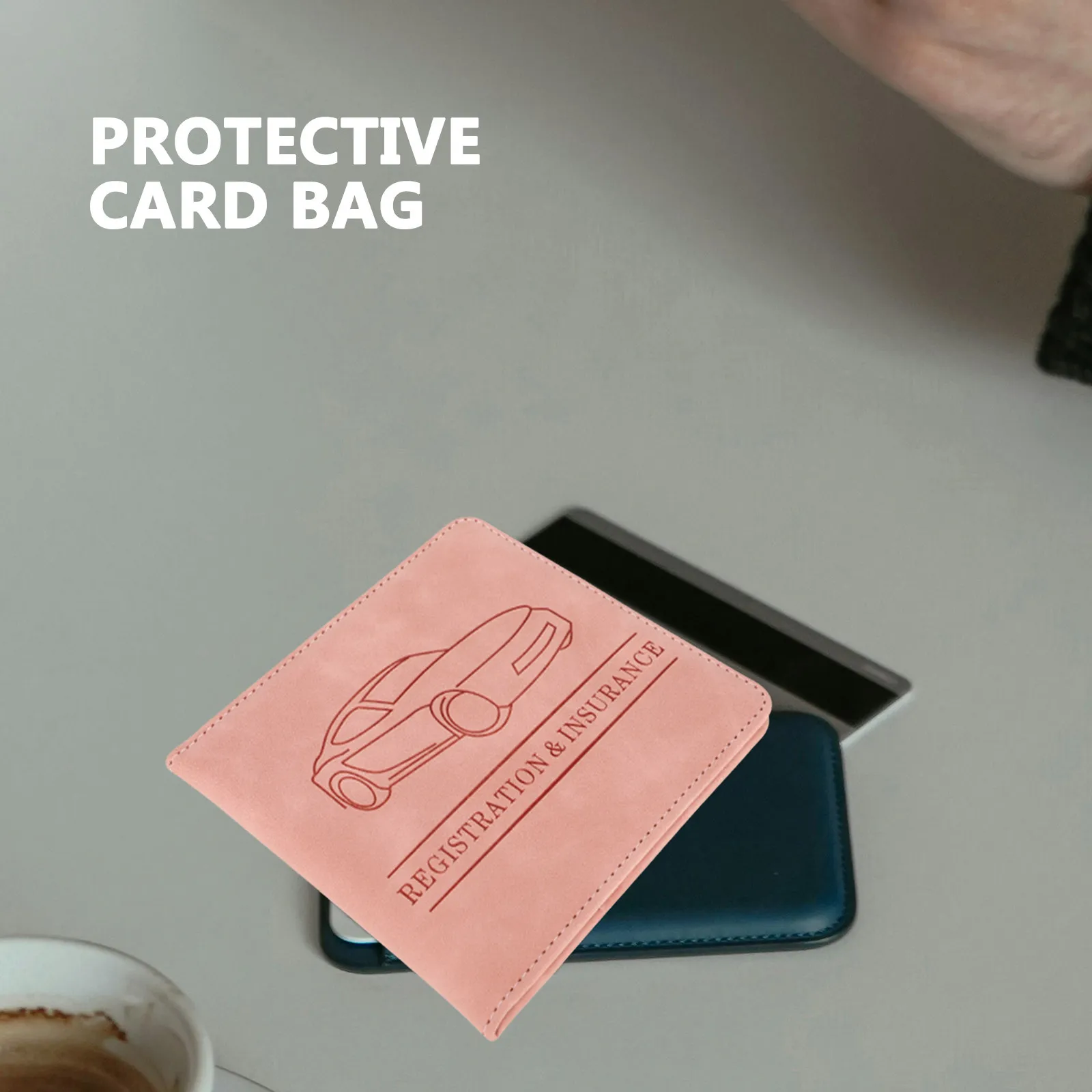 

Защитный чехол из ПУ для водительских прав, удостоверений личности и кредитных карт, кошелек для мужчин и женщин, органайзер для паспорта, водительских прав и автострахования