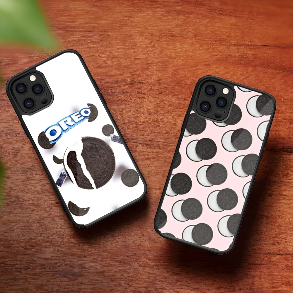 Funda para Teléfono con Diseño de Galletas Oreo para iPhone 17 Air 16 15 14 13 Pro Max 12 11 Mini Plus, Carcasa de PC+TPU