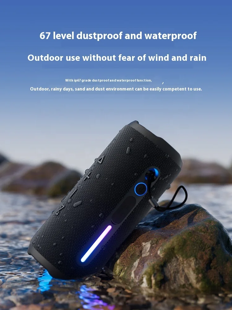 M6 30 Вт Высококачественный портативный сабвуфер Hopestar Динамик 360 °   Объемный звук IP67 Водонепроницаемый пылезащитный светодиод RGB 4000 мАч