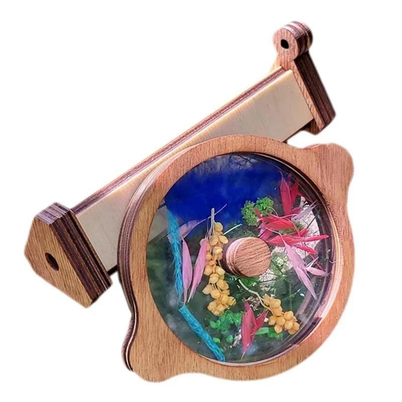 Wooden DIY Kaleidoscope Kit 21X11cm For Kids Toddler Personalized Gifts Children Outdoor Toy Parent-Child Interactive Game