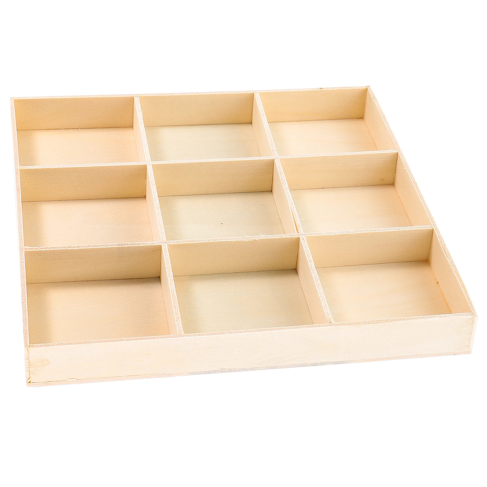 

Retro Wooden Jewelry ganizer 9 Compartment Storage Box Dresser Accessory Home Decor Trinket Holder Dish Earring Tray