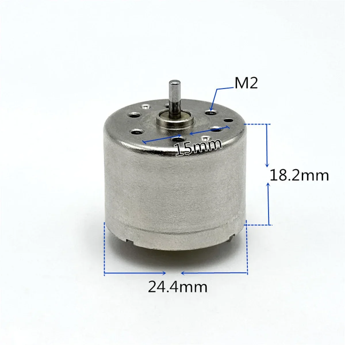 1 ST Micro 310 Motor Micro Mini 24mm Ronde DC 12 V 9000 RPM Spindel Stille Elektrische Zonnemotor RF-310 Motor 2mm Diameter As