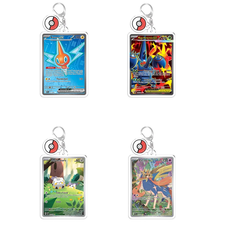 Llavero de Acrílico Hecho a Mano con Personajes de Anime como Dewgong, Piplup, Yamper, Flygon, Zacian y Wooper, Decoración para Regalo