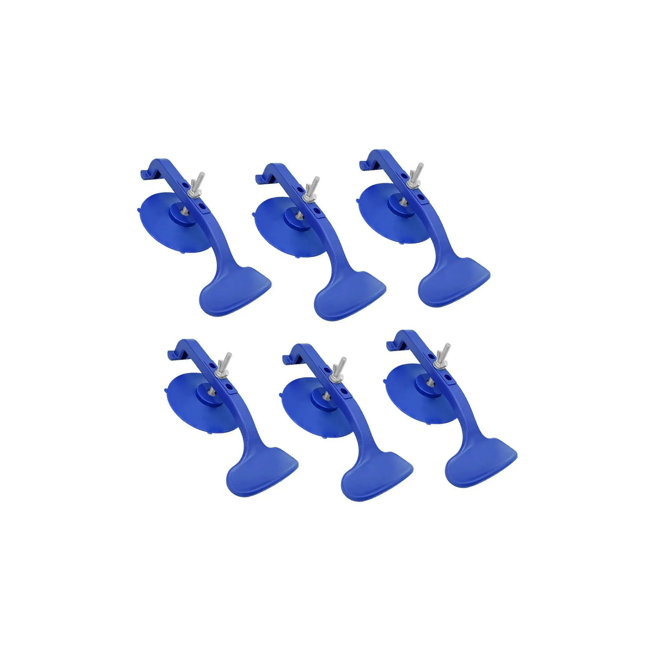 

6x High Performance Suction Clamp Set Easy to Operate Blue Quick Release