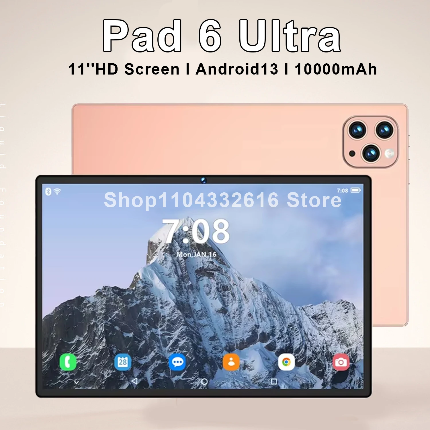 Original Pad 6 ultra Tablet Android 13 16GB 1T 11 Inch 10000mAh 5G Dual SIM Phone Call GPS Bluetooth WiFi WPS 2024 NEW Tablet