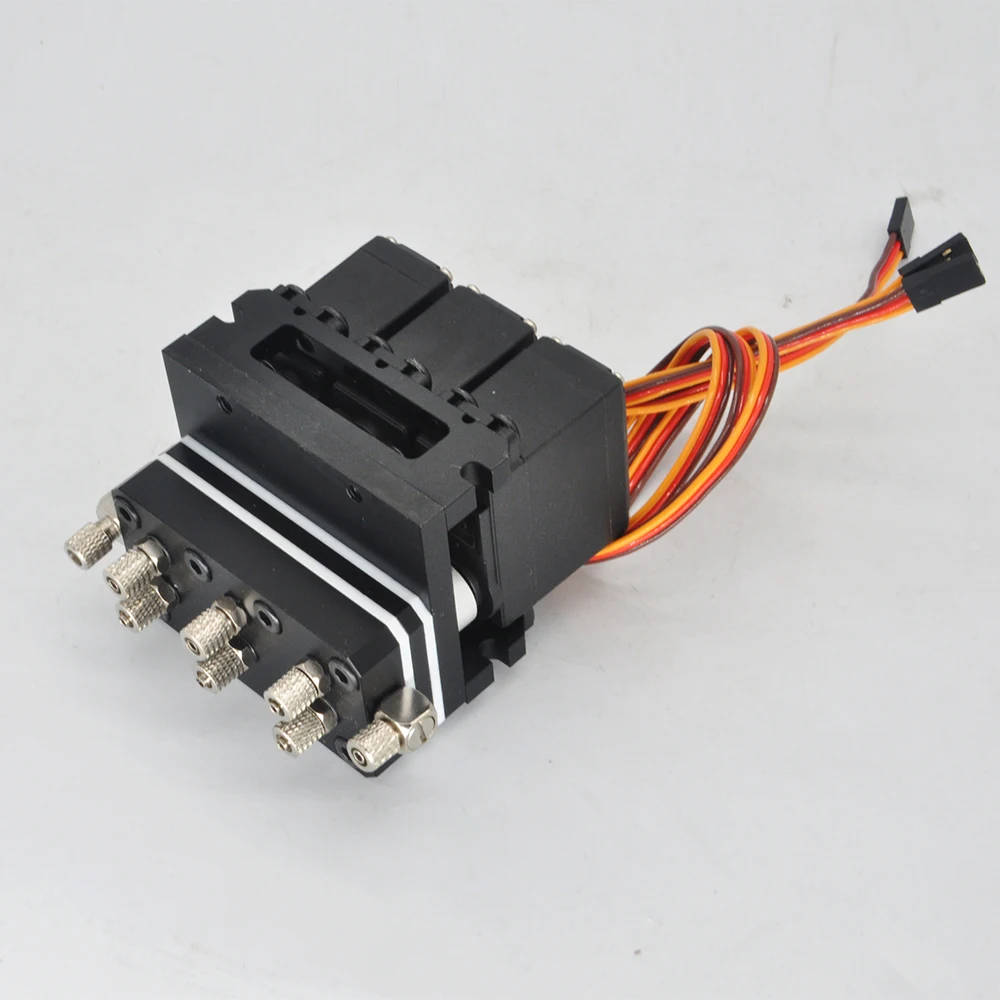 RC idraulico 1/2/3CH CNC grande valvola con 10kg MG995 Standard Servo ritorno olio posizione centrale per escavatore 1/12 RC