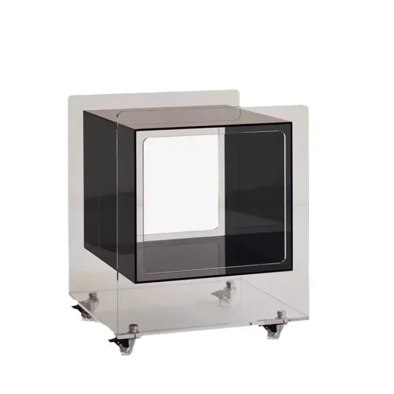 Minimalist Creative Acrylic Removable Side Table for Sofa Bedroom Bedside Clear Modern Home Decor Furniture