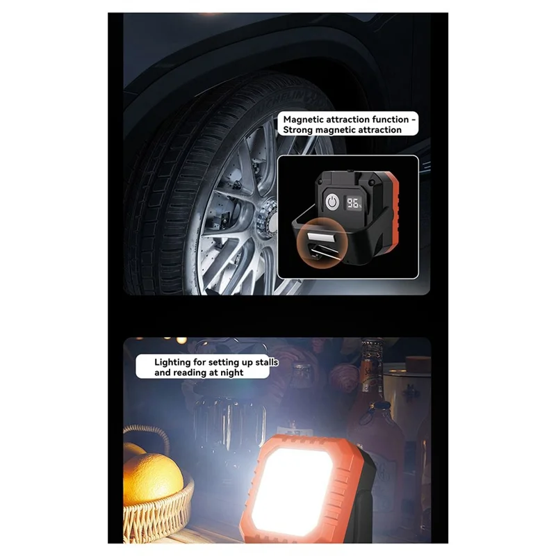 A58Z Waterproof Mini Keychain Light Rechargeable COB LED USB Charging Outdoor Work Lamp Magnet High-Intensity Floodlight