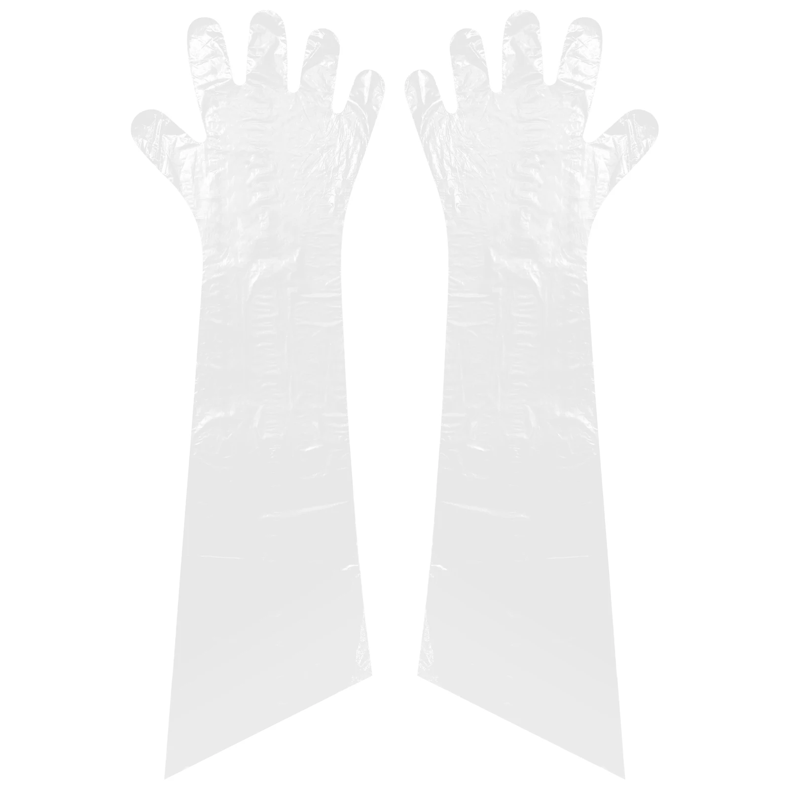 

100pcs Long Arm Gloves 85Cm Disposable Plastic Film For Cattle Sheep Farm Animal Pregnancy Examination Lightweight