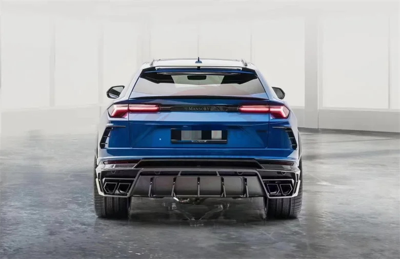

High Quality M Style Carbon Fiber Rear Diffuser Exhaust Pipe for Lamborghini Urus Car Bumpers