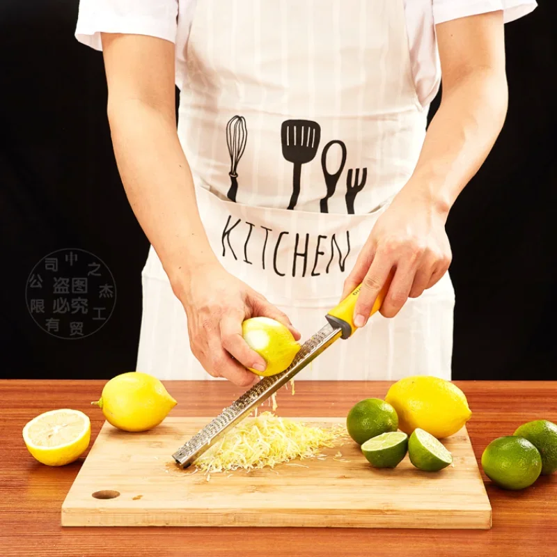 Citrus Lemon Zester & Cheese Grater-Parmesan Cheese, Lemon, Ginger, Garlic, Nutmeg, Chocolate, Vegetables, Fruits, kitchen tools