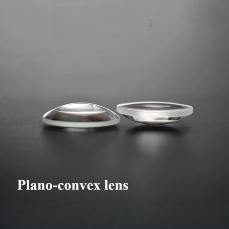 Lentille plano-convexe D25.5, longueur focale 30mm, objectif, loupe optique, 2 pièces