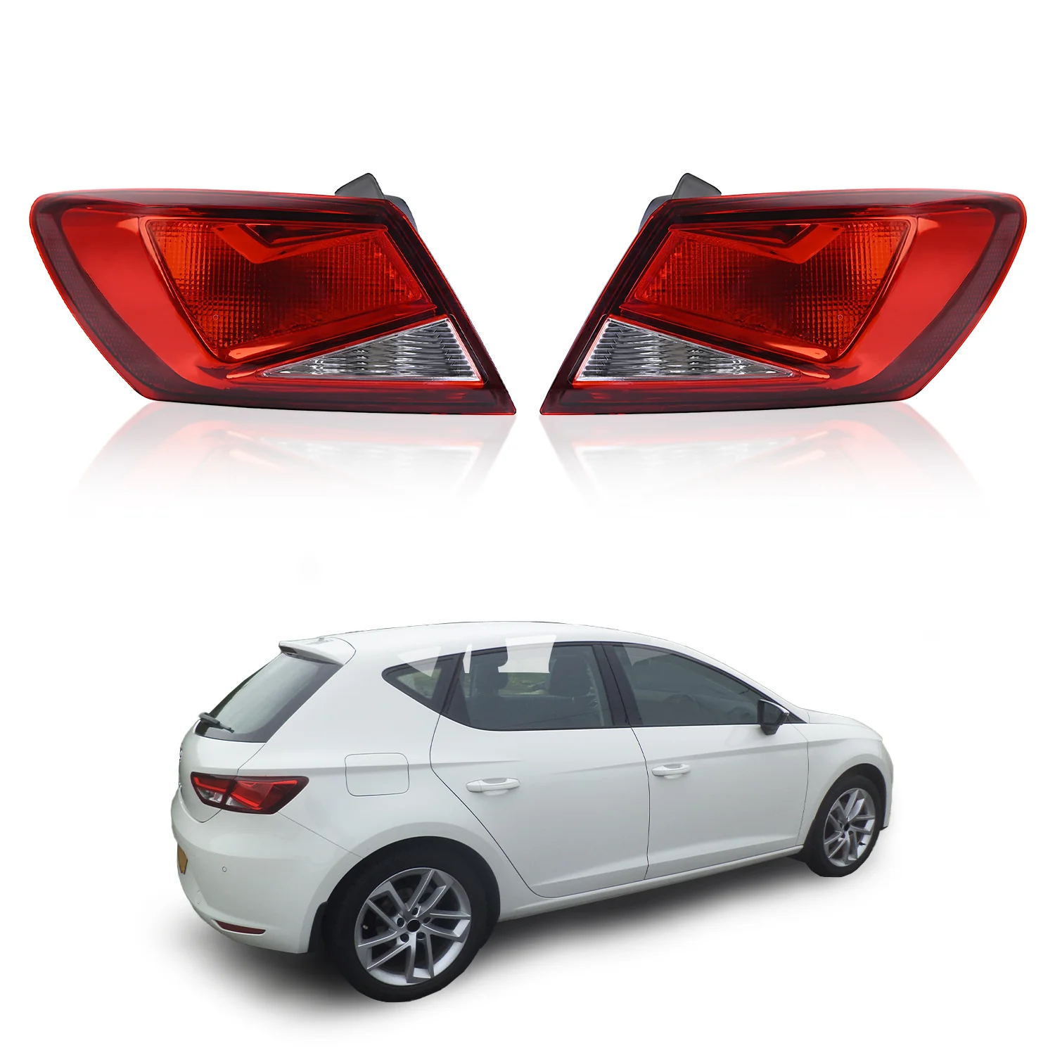 

Rear Tail Light Assembly Outer Halogen Lamp For Seat Leon 2013 2014 2015 2016 2017-2020 Left Right Rear Brake Lamp 5F9945095