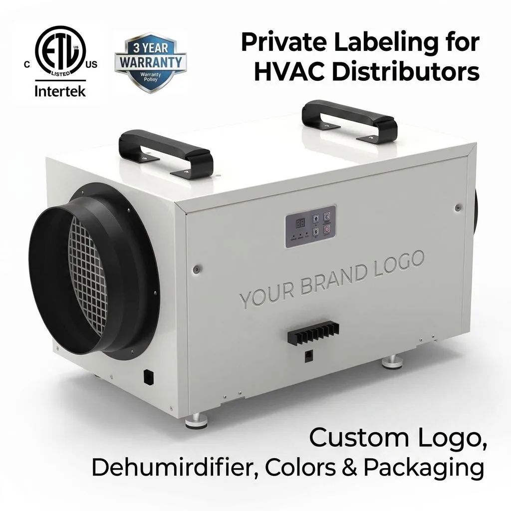 HVAC Contractor Wanted ETL Listed 115V 70-140 Pints R32  Whole House Whole Home Central Ducted Dehumidifier
