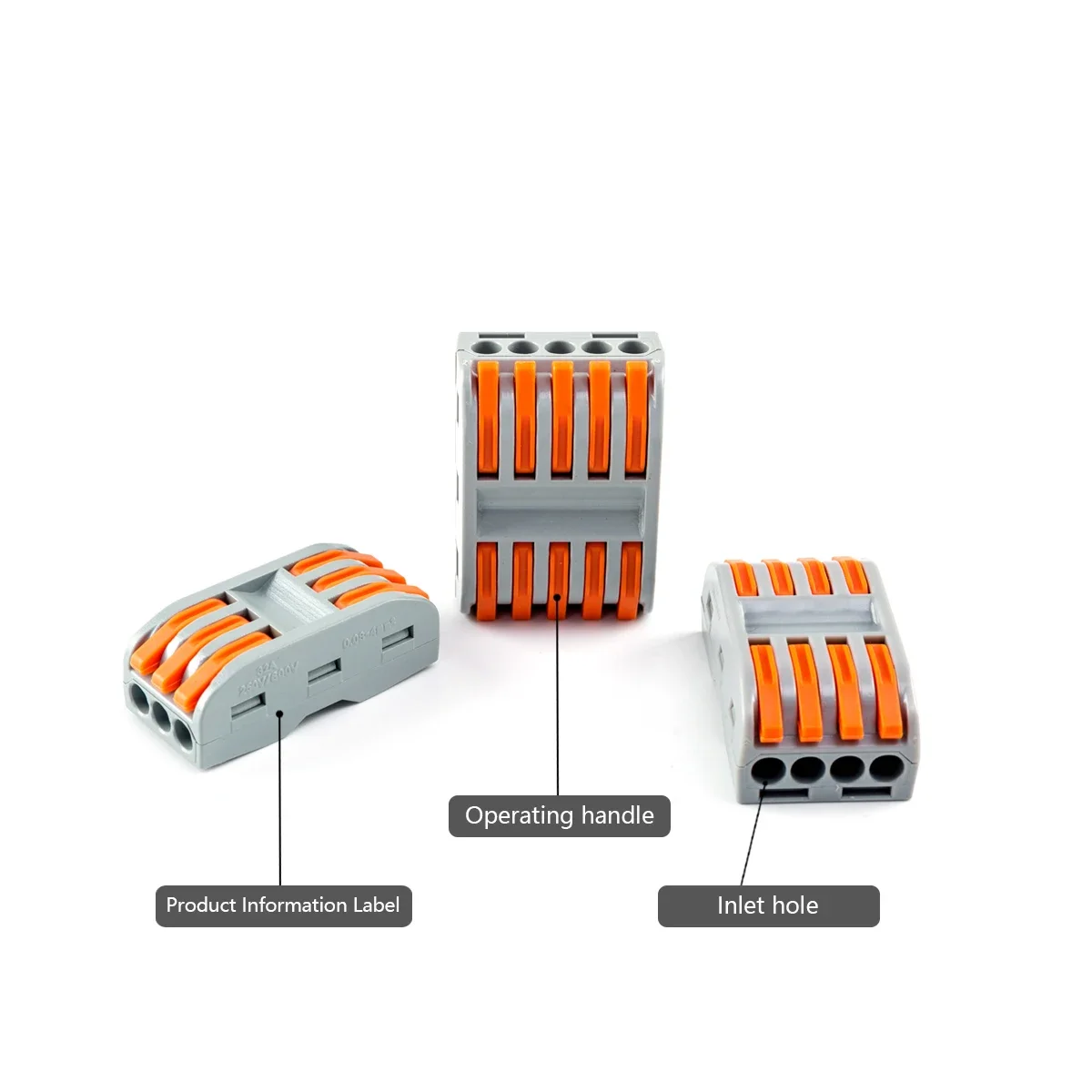 Conector de cableado rápido PCT-221, Universal, compacto, eléctrico, 0,08-4mm, conectores de cable, divisor de conductores, bloques de terminales