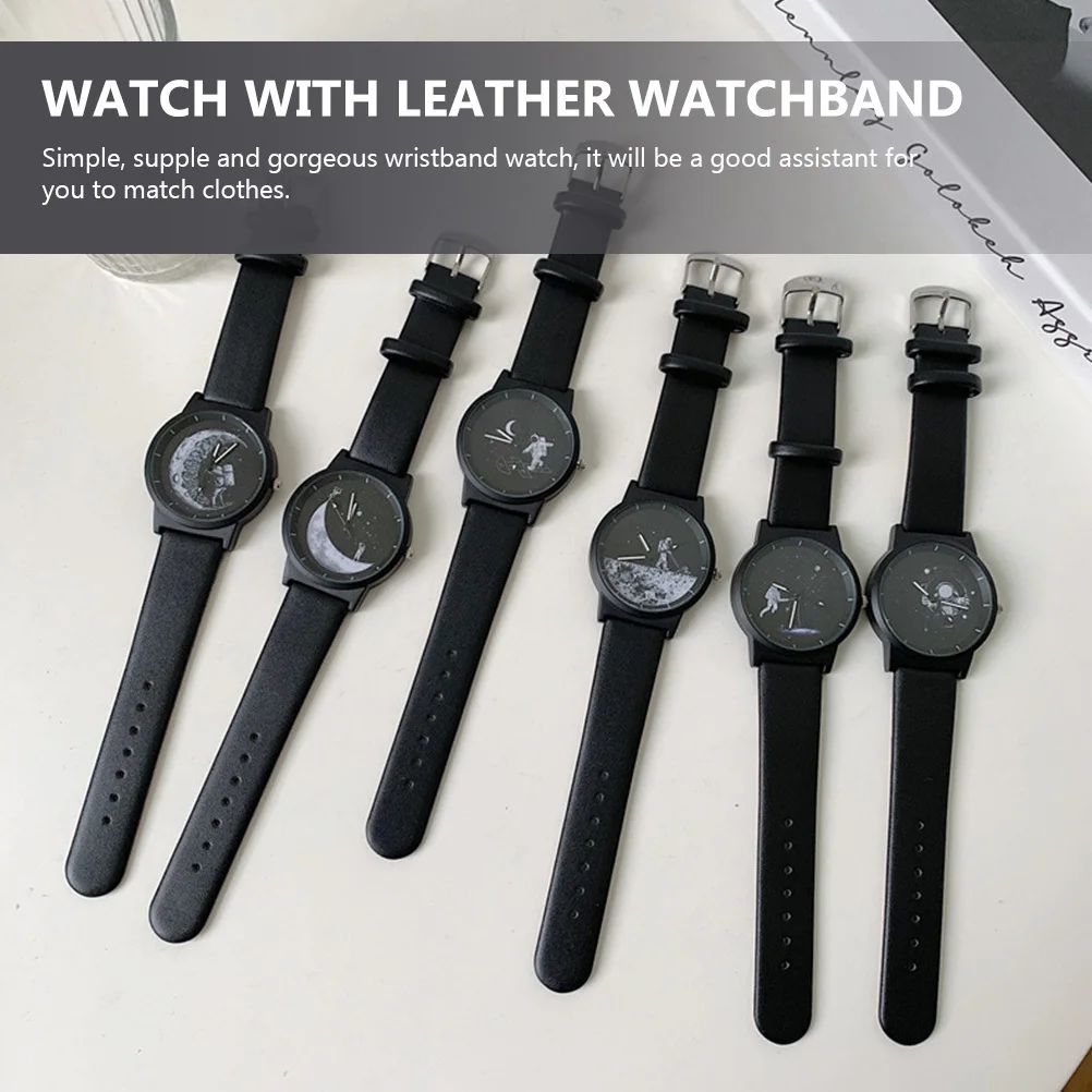 

Astronaut Watch Band for Men Ladies Wrist Women's Watches Male Wristwatch Alloy Lovers Couple