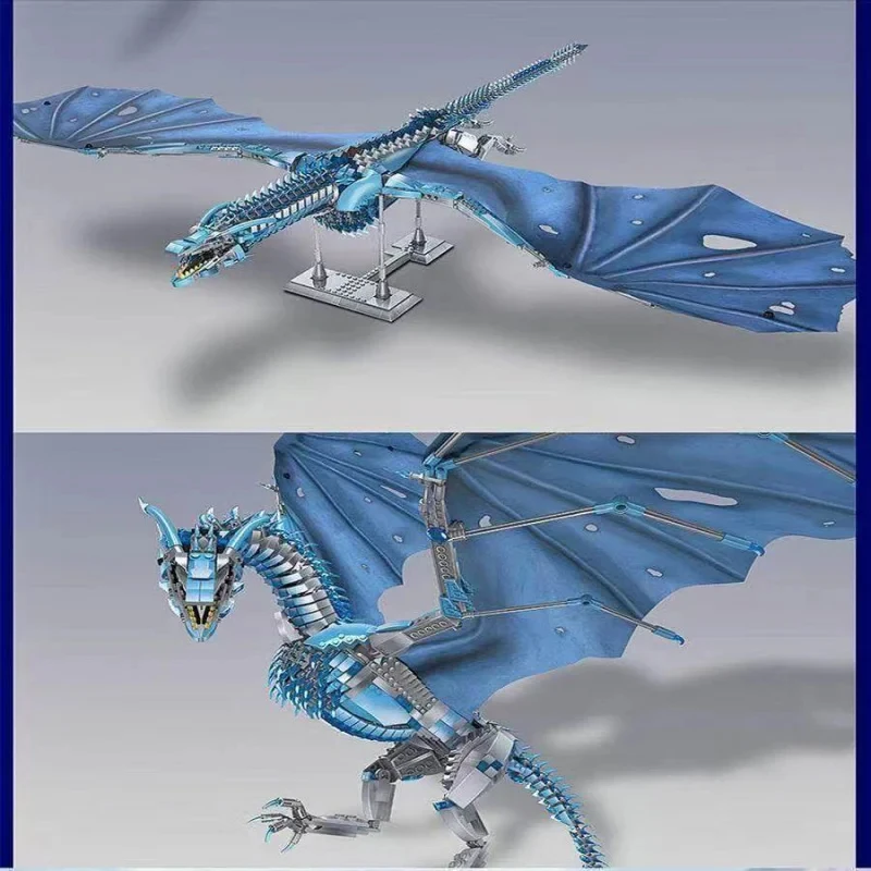 

2026new1889pcs Game of Thrones Flying Dinosaur Giant Model Boys High Difficulty Educational Building Blocks Toy Gift