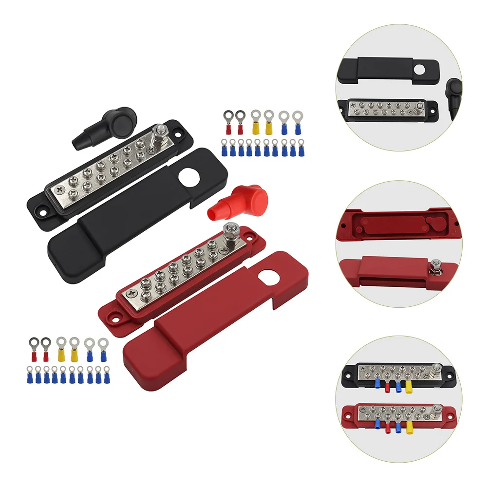 

Batteries 12-way Busbar Terminal Block Car Strips Distribution RV Boating for Trailer