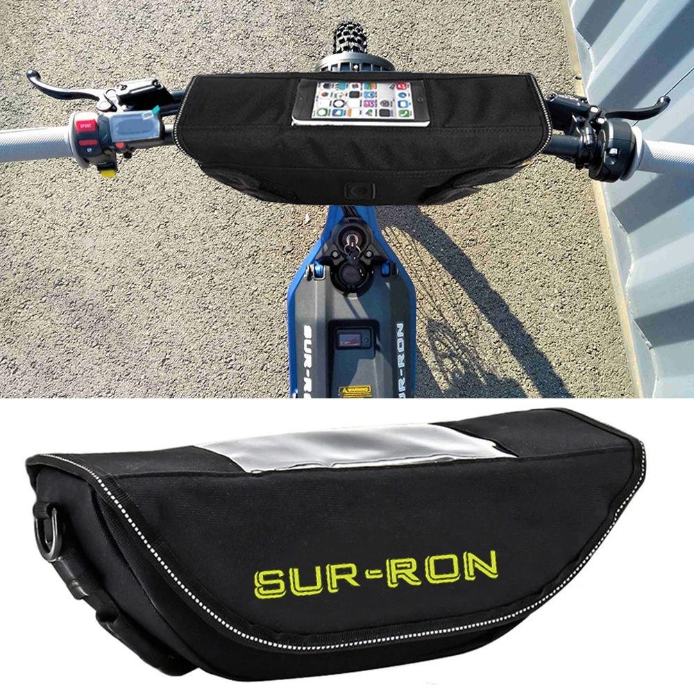 

Motorcycle Handlebar bag waterproof handlebar travel navigation bag For SUR-RON Light Bee X