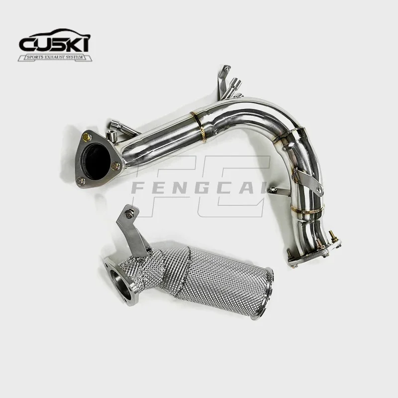 

Аксессуары для модификации выхлопной системы автомобиля из нержавеющей стали, подходящие для Porsche Macan 95B 2.0T OPF версия 2020 + передняя выхлопная труба