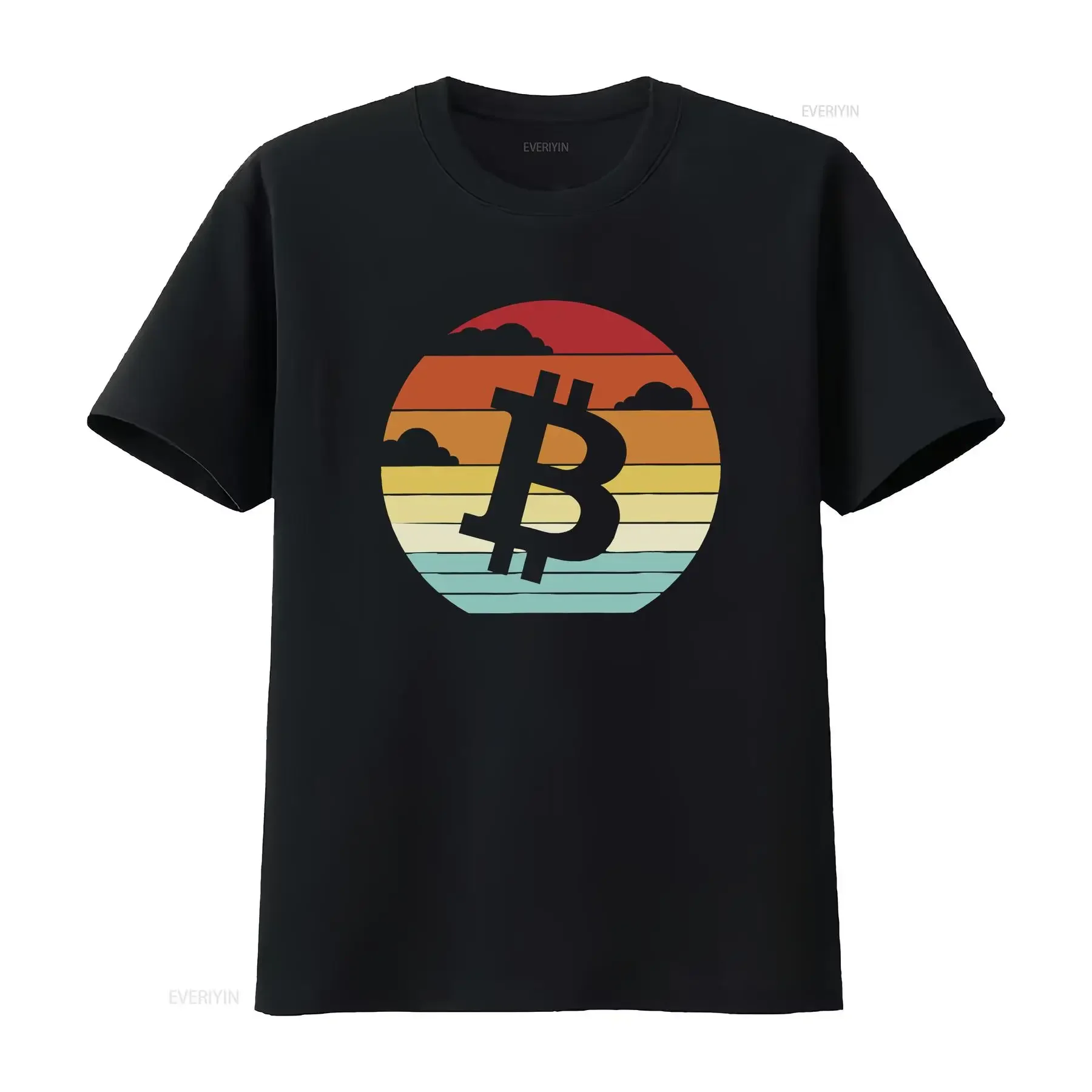 

Криптовалюта Блокчашки Биткойн Футболка унисекс винтажная винтажная стираная уличная мода Стильная удобная