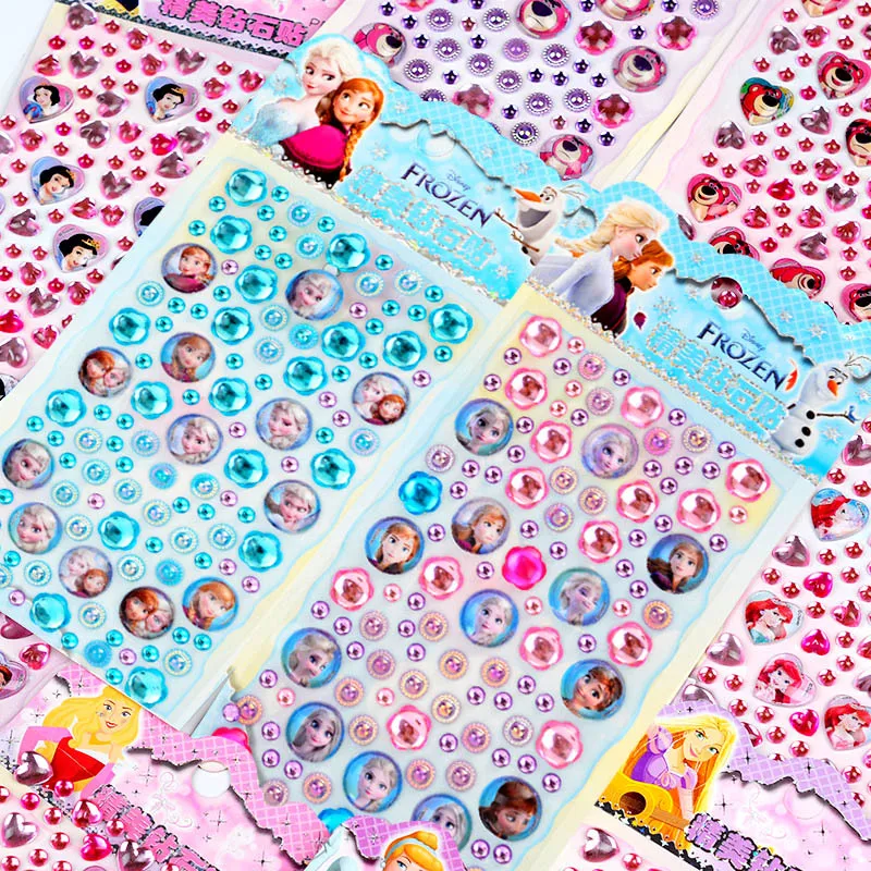 

Kawaii Disney Lots-O '-Huggin' Медведь Эльза 3D хрустальные наклейки мультяшные бриллиантовые наклейки студенческая награда чехол для телефона украшение подарок