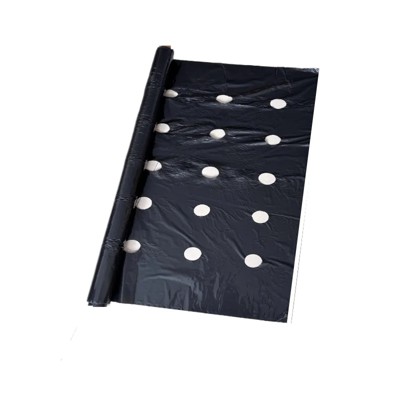 

1 Roll Light Covering Garden Mat Perforated 0.95X5000cm Landscape Bed Plastic Heavy Duty Barrier Anti-Agricultural X. Lawn Gree