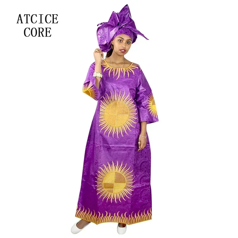 African Dresses For Women Dashiki African Bazin Riche Embroidery Design Clothing Fashion Dress